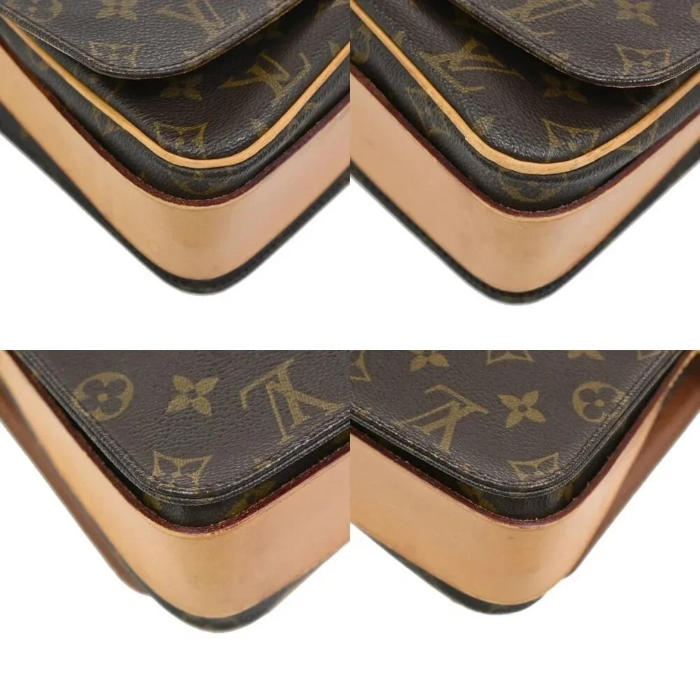 LOUIS VUITTON Cartouchiere MM Shoulder Bag Monogram Leather Brown M51253 62KC516 - Picture 13 of 16